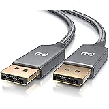 CSL - 4k DisplayPort Kabel 5m - Displayport auf Displayport - DP 1.2-4K 60Hz und 2K 144Hz - Bandbreite von bis zu 21,6 Gbit s