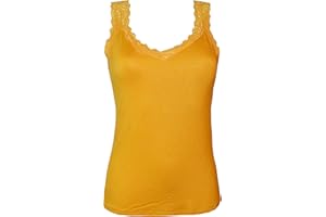 Miss Rouge - Top, camiseta de tirantes de encaje