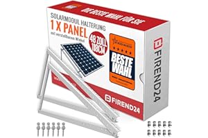 FIREND 2x PV Halterung 118cm Solarpanel Solarmodul Flachdach Aufständerung Photovoltaik 0%