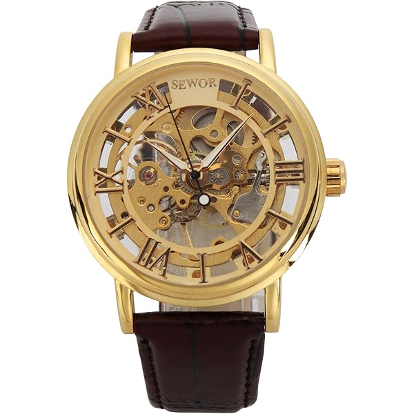 LOBINNI Orologio Uomo Quadrato Automatico - Meccanico Con Calendario - Lusso Casual - Rosa-Bianco