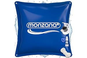 Monzana 1x XL Winter PVC Pool Cushion Chlorine Resistant Rope -20°C Double Seam Safety Valve 4 Reinforced Eyelets Cover