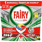 Fairy Platinum Plus Dishwasher Detergent Capsule 22 Wash Lemon Scented