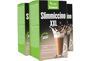 SLIMJOY Caffeina ed Estratto di Caffè Verde, Boost di caffeina - Delizioso Caffè solubile con Inulina di Cicoria ed Guarana - 30 bustine, Sensilab Slimmiccino XXL