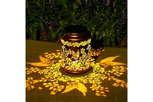 ‎OXYLED Geschenk Frauen - Kolibri Solarlaterne für Draußen mit Handle IP44 Wasserdicht Auto Ein/Aus Ideale Solar Laterne für Garten, Balkon, Tischdeko & Wege als Geschenke für Mama Oma Frauen