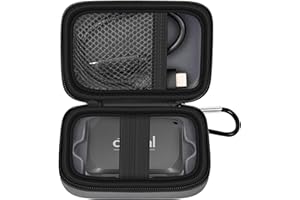 ANKHOH Carrying Case Compatible with Crucial X10/ X9 Pro 4TB/ 2TB/ 1TB Portable SSD, External Solid State Drive Hard Storage Holder Bag Fits for USB-C Cable (Box Only) (Dark-Grey)