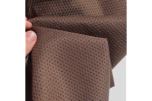 qing yun Rutschfester Stoff mit Kieselgel, 150 cm breit, Anti-Rutsch-Stoff, rutschfeste Matte zum Nähen, Teppich, Matratze, Hausschuhe, Sofakissen (150 x 50 cm, Kaffee)