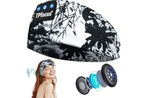 TPFOCUS Cuffie per dormire Bluetooth 5.2 regalo uomo e donna Sonno cuffie fascia sportiva wireless ricaricabile cuffie Bluetooth sonno per corsa, viaggi e relax (vernice a inchiostro)