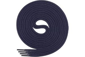 Di Ficchiano runde Schnürsenkel für Business, Sport- und Lederschuhe - reißfester Allroundsenkel - ø 3mm - Längen 60 cm - 130 cm - 25 Farben aus Polyester - Made in Europa