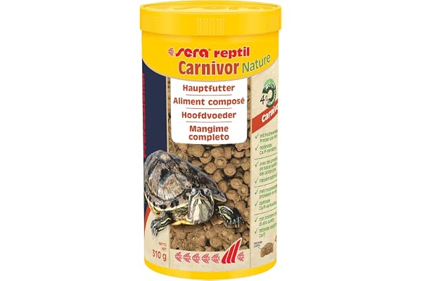 sera reptil Professional carnivor Nature 1 l 310 g | Nourriture pour Tortues Aquatiques 1.000 ML 310 g | sans Colorant ni Conservateur | Riche en protéines | vitamines essentielles