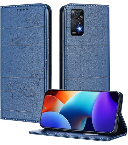 Fertuo Coque Pour Realme C63 / C61 / Realme Note 60, Portefeuille Étui Housse En Cuir à Rabat Avec Porte Carte, Chiusura Magnetica [Motif De Mandala] Flip Cover Case Antichoc, Bleu