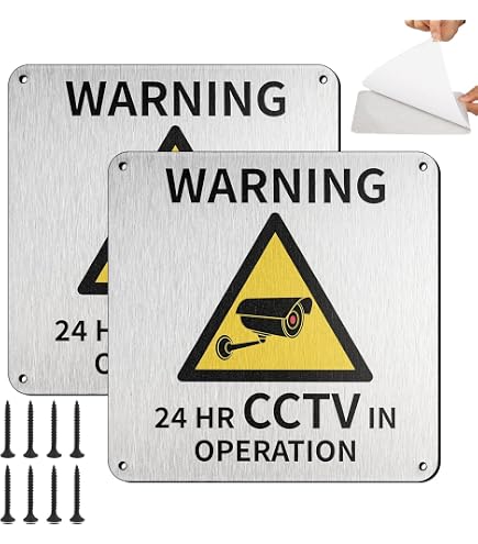 SSF9644990K CCTV in Operation Rigid PVC Warning Sign 297 x 420mm