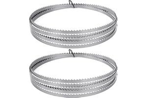 Tunejoy Hojas Sierra de Cinta 2240 x 6,35 x 0,35 mm 6TPI SK5 Hojas de Sierra de Cinta para Cortar Madera Plastico 2 Piezas