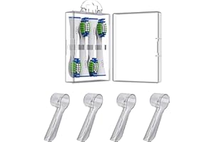 PH PRO HEAT Etui de rangement pour tête de brosse à dents électrique compatible Oral B - Housses de protection pour tête de brosse à dents électrique - Boîte de Protection Hygiénique des Têtes.
