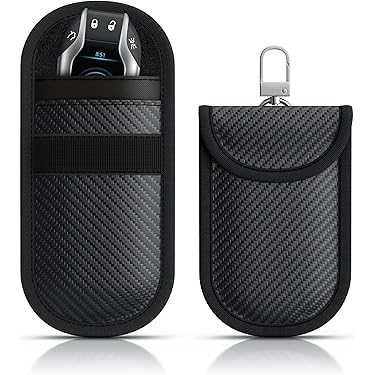 2x Leder Schlüsseletuis Mit Reißverschluss - Schwarz PU Leder Schlüsseltasche