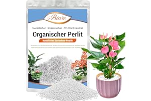 Riare Perle Organique végétale Horticulture végétale Perlite modificateur du Sol Perle Naturelle en Bloc Additif de Conditionnement du Sol Améliore la Croissance du système Racine (2L)