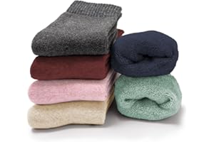 Occulto calcetines termicos para mujer 6 pares (modelo: Smilla), calcetines invierno de algodon