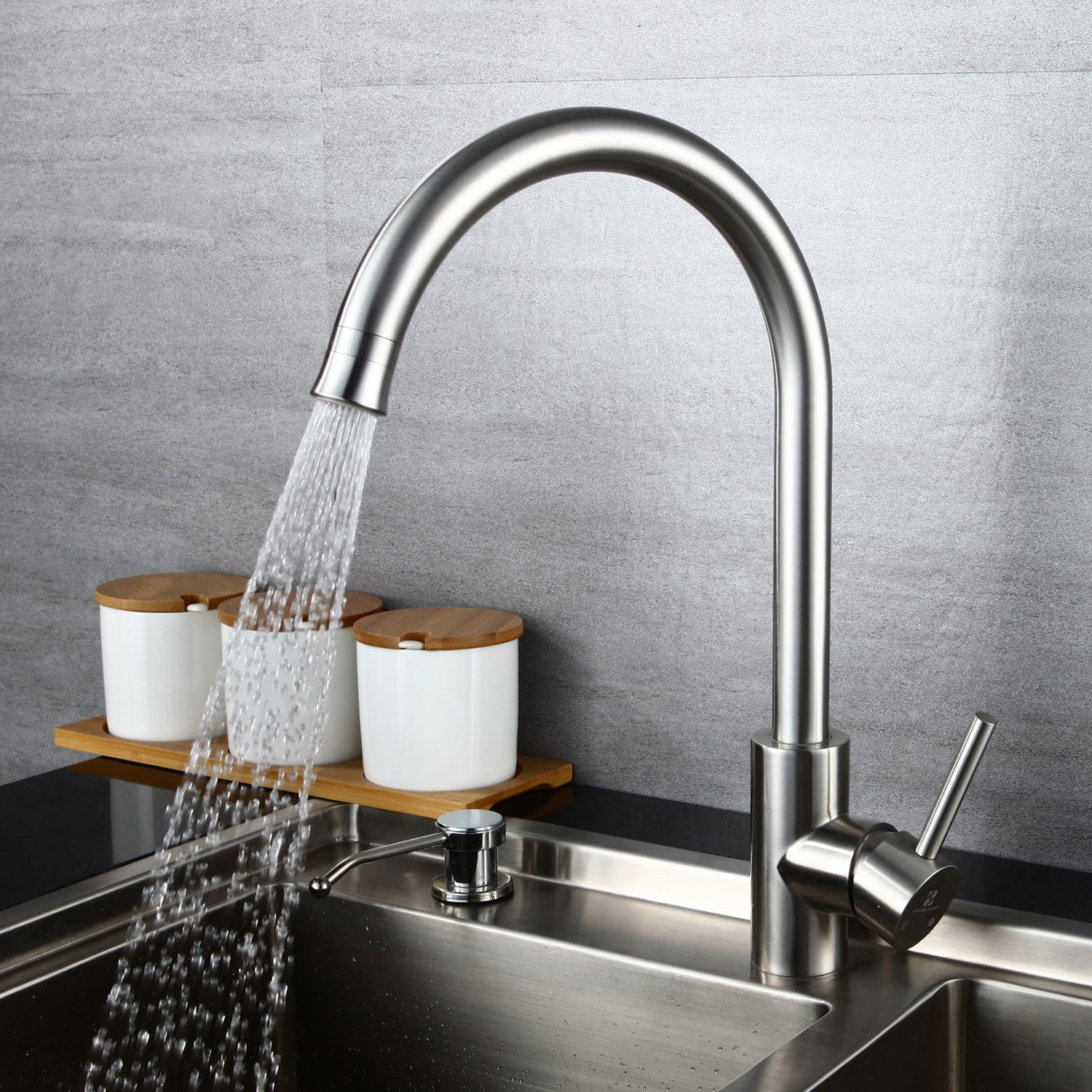 HOMELODY Grifo para Fregadero Cocina 2 Funciones 360° Giratorio