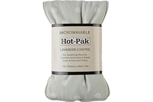 Warmies Hot-Pak Sage Dots - Mochila con peso para microondas con aroma a lavanda francesa. Bolsa de trigo frío o caliente para una relajación fresca y un alivio cálido