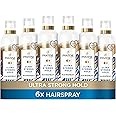Pantene Strong Hold Hairspray With Jojoba Oil, 6 x 250 ML, Non Sticky Frizz Ease Hair Spray For Long Lasting Style, VALUE PACK