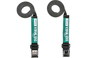 Tatonka Unisex – Adulto Easy Strap 18 mm/1,50 m par Correas Negro, 150 cm