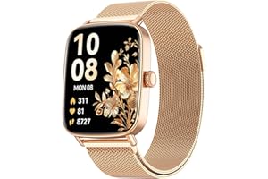 AEAC Montre Connectée Femme avec Appel Bluetooth,1.85" Smartwatch Femme pour iOS/Samsung/Android,120+ Modes Sport/Fréquence Cardiaque/Sommeil/SpO2,Fitness Podomètre étanche IP68 Montre Intelligente