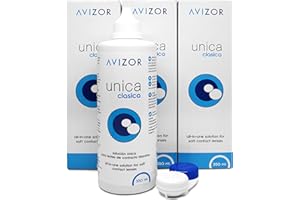 Liquido lentillas Avizor-350 ml- Solución única para lentillas blandas (Pack 3 botes x 350 ml)