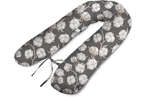 ‎EKM TRADE 180cm Typ V XL Stillkissen Schwangerschaftskissen Lagerungskissen Seitenschläferkissen Handmade 100% Zertifizierte Baumwolle Geräuschlos ekmTRADE (17)