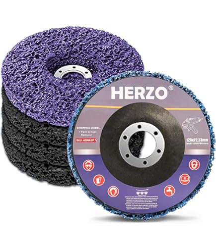 5 Dischi Abrasivi CSD 100mm Nero - Per Smerigliatrice, Rimozione Vernice E Ruggine - Foto 11