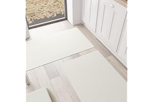 PETTI Artigiani Italiani - Tappeto Cucina, Passatoia Cucina, Tappeto Cucina Lavabile Antiscivolo, Tappeto Runner Cucina, Tappeto Tinta Unita 52x180 cm Sabbia, 100% Made in Italy