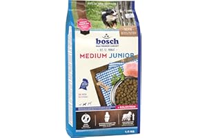 BOSCH TIERNAHRUNG bosch HPC Medium Junior | Hundetrockenfutter zur Aufzucht mittelgroßer Rassen | 1 x 15 kg