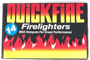 Fire Lighters Quickfire Firelighters Bulk Pack Hotspots Burners BBQ COAL LIGHTERS WOOD BURNERS (5 Pack of 14)