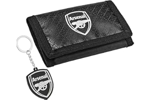 Arsenal F.C. Sports Fan Trifold Wallet Accessories Set with Card Slots & Coin Pocket Supporters' Gear Football Gifts for Boys