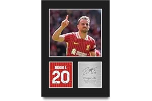 HWC Trading Diogo Jota Liverpool Gifts Printed Signed Autograph Picture for Football Fans and Supporters - A4 Portrait
