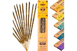 GENÉRICO Incienso Sándalo Natural Artesanal sin Tóxicos – Varillas Ecológicas para Meditación, Relajación y Aromaterapia – Larga Duración – Ullas