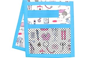 Nurse By Aqos - Salvabolsillos enfermeria - Enfermera en Apuros - Bolsillo Enfermera Organizador - Enfermera Accesorios - Organizador Bolsillo Enfermera - Porta Tijeras Enfermeria (Blanco)