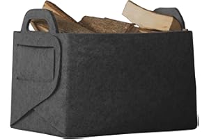 Rubberneck Uniwersalny kosz z filcu, składana torba do przechowywania z dwoma uchwytami, wymiary: 36 x 25 x 23 cm, antracyt