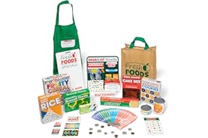 Melissa & Doug | Épicerie Fresh Mart Compagnon | Jeu de rôle |Ensemble de jouets de cuisine | Pour garçon ou fille