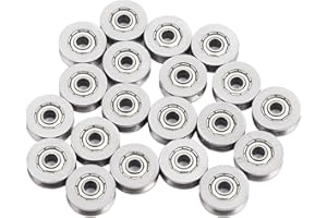 Estink V Groove Roulement, 20pcs Roulements à Billes V623ZZ pour Système de Mouvement Linéaire avec Rail 3x12x4mm et Double Blindage
