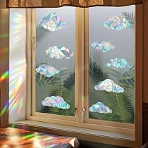 Regenbogen Fensterbilder & Suncatcher - 2 Sets Bunte Aufkleber Für Fenster Und Glastüren (ohne Kleber)