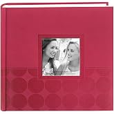 Pioneer Kabartmalı 2'li Fotoğraf Alb&uuml;m&uuml; 10 cm x 15 cm 200 Cep-Pembe Daireler