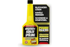 ‎POWER MAXED Power Maxed Konzentrierte Kühler Spülung 325 ml – Kühlsystem Reiniger gegen Ablagerungen, Kalk & Rost – Kühlerreiniger für alle Fahrzeuge & Kühlmittel