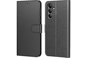 Tenphone pour Coque Samsung Galaxy A15 4G, Coque Samsung A15 5G,Etui Protection Housse Premium en Cuir PU, [Emplacements Cartes], Pochette Flip Case Compatible avec Book (Noir, Samsung A15 4G / 5G)