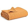 Simka Rose Waffle Baby Blanket - 100% Soft Cotton - Modern Gender Neutral Colors - Fresh 48 Newborn Photos - 36 x 40 inches (Apricot)