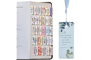 TABINQUE Bibel-Tabs, Bibeljournaling-Zubehör, personalisierte Bibel-Tabs für Frauen und Mädchen, 90 Bibelindex-Tabs insgesamt, 66 Bibel-Tabs für Altes und Neues Testament, zusätzliche 24 leere Registerkarten