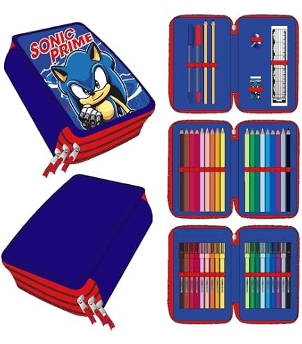 TheCartoonWorld Sonic – Agenda Escolar Con Sonic Y Sus Amigos, 10 Meses Sin Fechar, Tapa Dura, 19 X 14,5 X 2 Cm