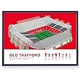 QUOTE - UNQUOTE ART Old Trafford Wall Art - Manchester United Poster 11x14 inches - Black Frame