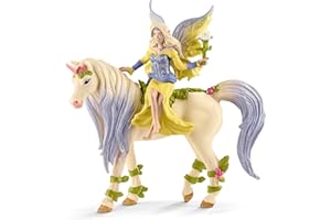 SCHLEICH BAYALA Sera z kwiatowym jednorożcem 70565 | z kwiatem | wierne szczegóły figurki | wspaniały prezent dla dziewcząt i chłopców | piękne figurki kolekcjonerskie | figurka do zabawy od 5 lat |