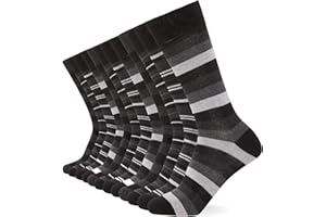 Fm London Mężczyźni Argyle Skarpety, Czarny, Rozmiar uniwersalny