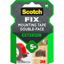 Ruban Adhésif Extrême Scotch-Fix 3M - 19mm X 5m - Supporte 13kg - Pour Extérieur