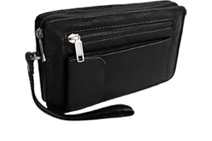 WILD THINGS ONLY !!! Bag Street -präsentiert von ZMOKA® - Cartera de mano para hombre Negro Schwarz Einzelkammer